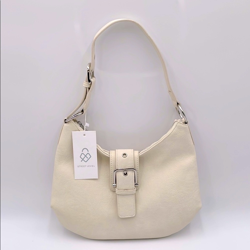 Street‎ Level Cream Rosalie Hobo Bag Slouchy Shoulder Bag All Seasons